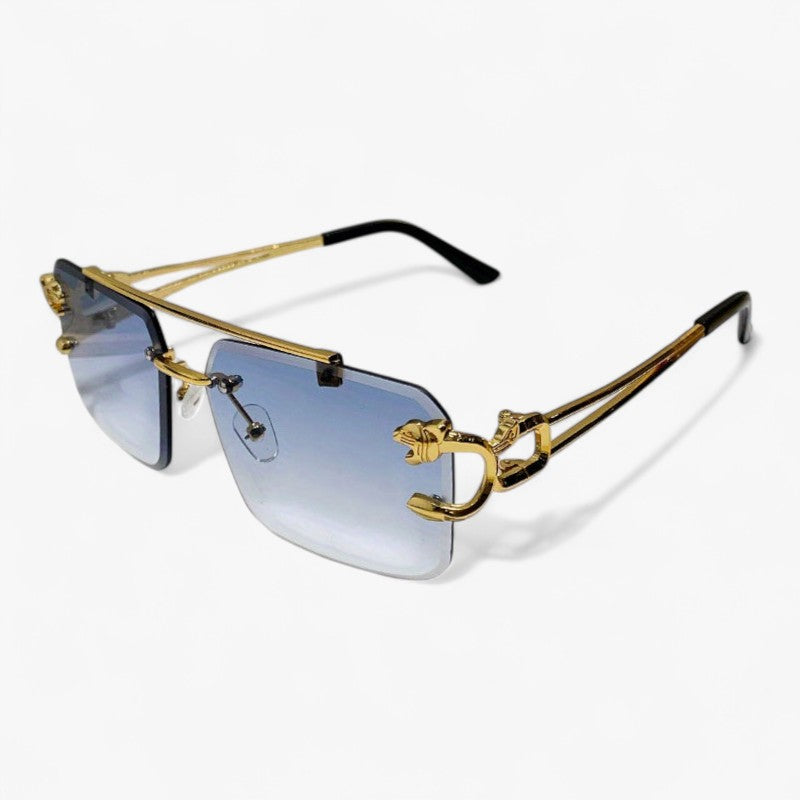 1 par moderigtige firkantede solbriller uden ramme til mænd - - men's fashion - {{ product_tags }