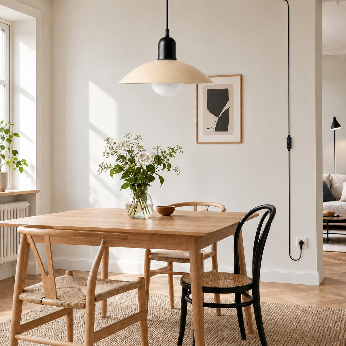 Mid Century Bauhaus Stikkontakt Pendellampe - - Home Decor - {{ product_tags }