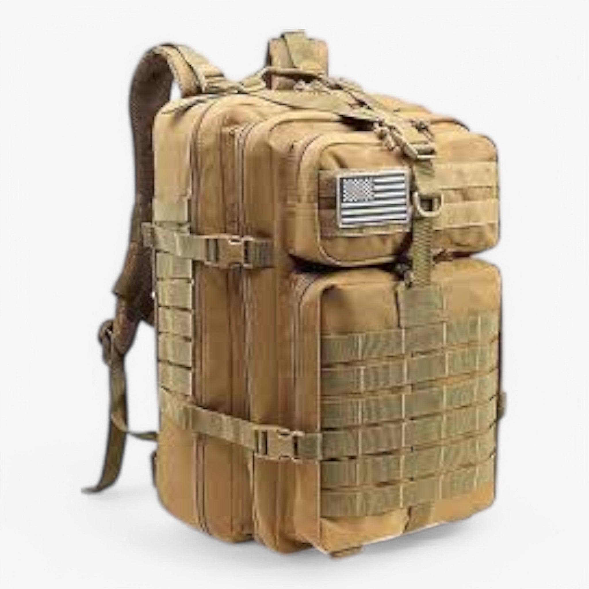Taktisk rygsæk – Vandtæt og komfortabel - Khaki - Taktisk rygsæk – Vandtæt og komfortabel - €25 - {{ product_tags }