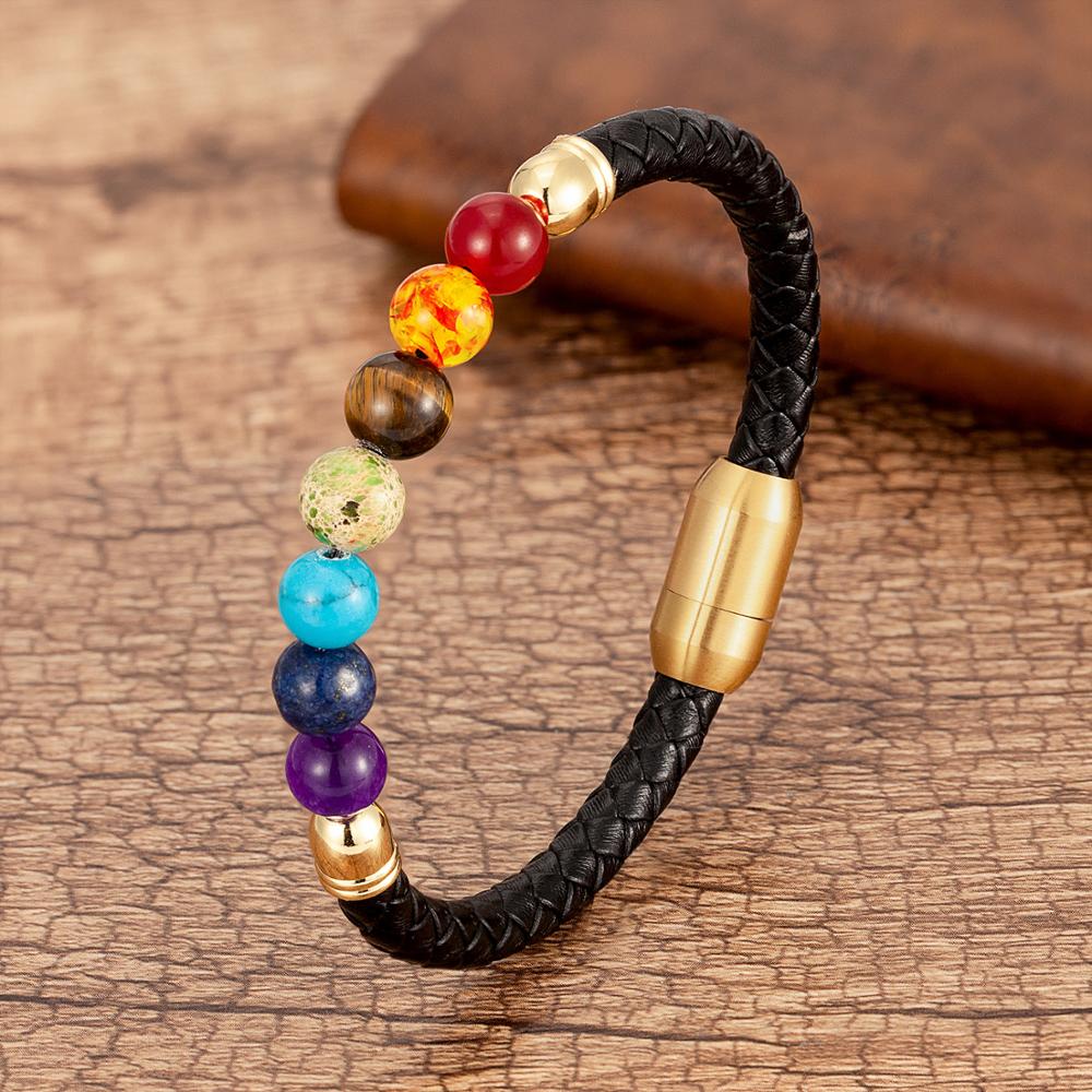 Chakra Connection-armbånd | Hold dine chakraer i balance! - Adskille Guld - Chakra Connection-armbånd | Hold dine chakraer i balance!- €25 - {{ product_tags }