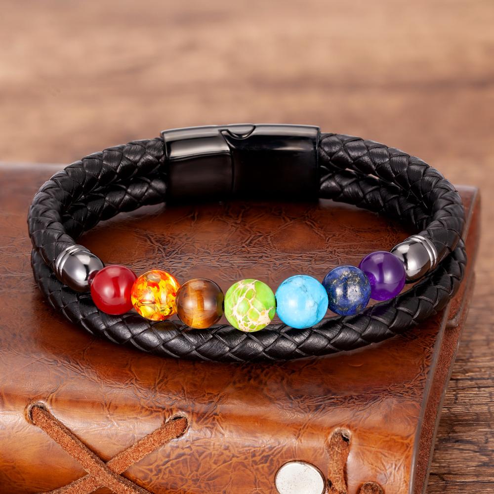 Chakra Connection-armbånd | Hold dine chakraer i balance! - Dobbelt Sort - Chakra Connection-armbånd | Hold dine chakraer i balance!- €25 - {{ product_tags }