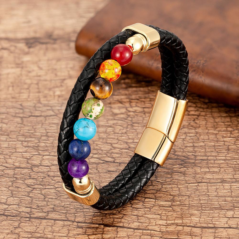 Chakra Connection-armbånd | Hold dine chakraer i balance! - Dobbelt Guld - other - {{ product_tags }