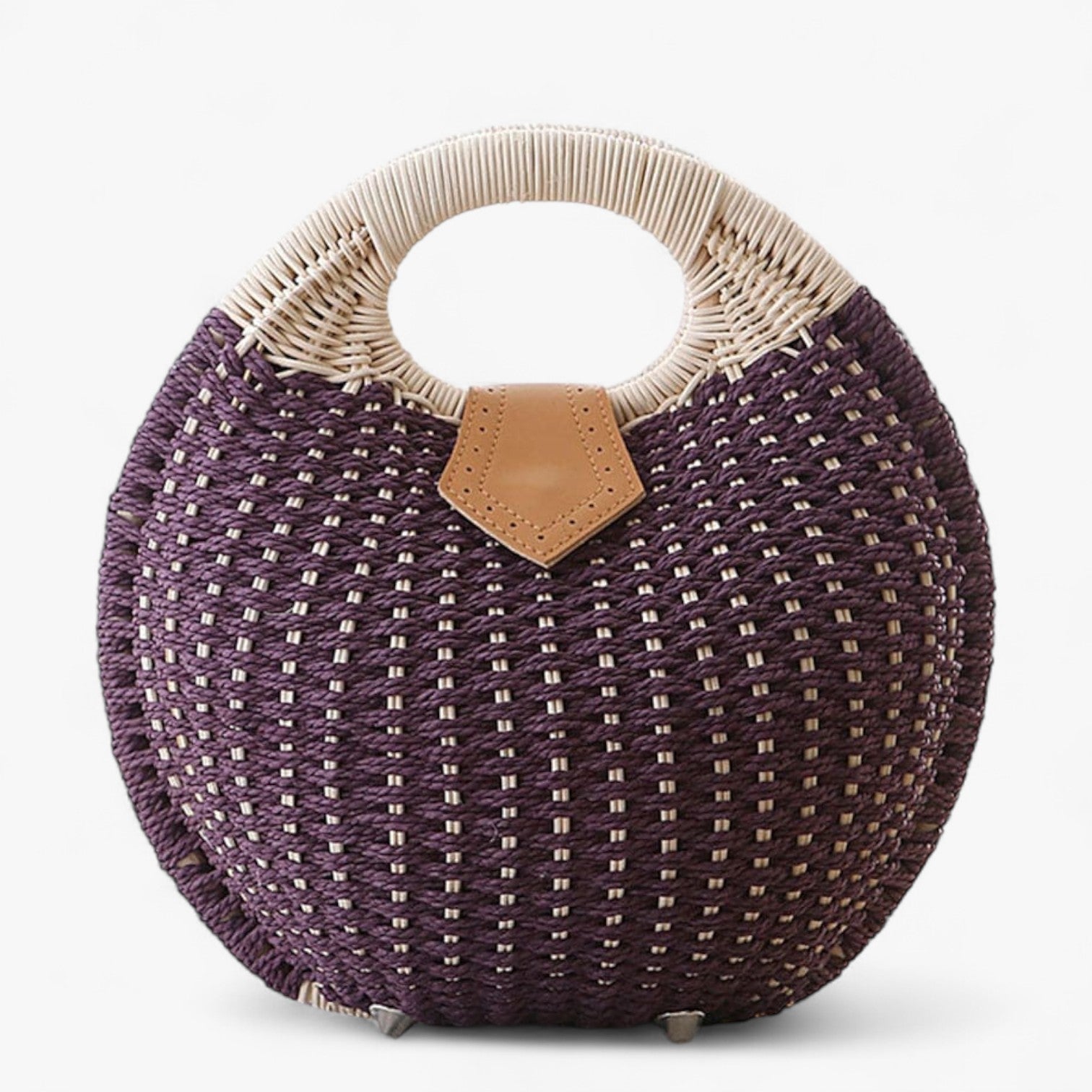 Charlotte | Rattan taske - Lilla - bags - {{ product_tags }