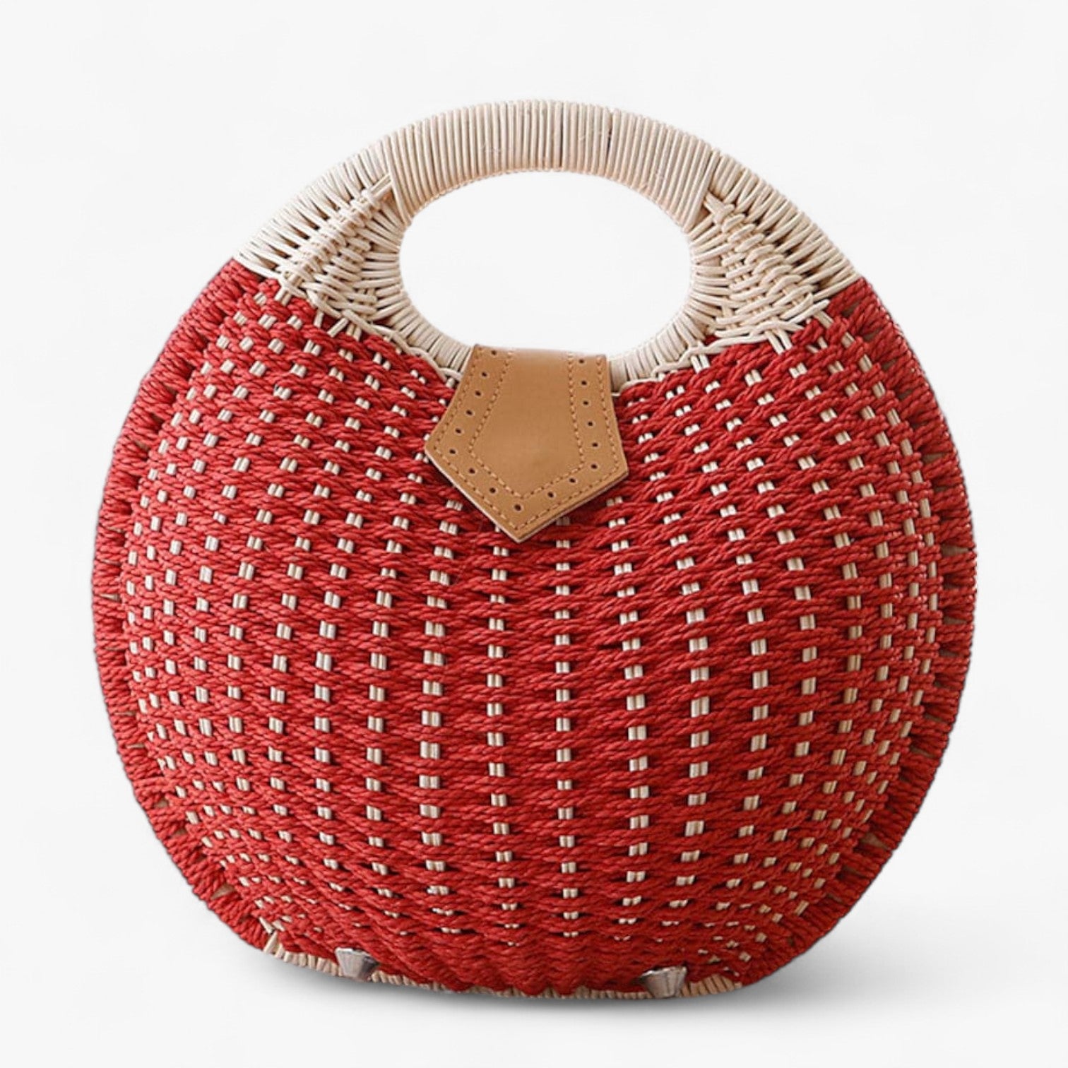 Charlotte | Rattan taske - Rød - bags - {{ product_tags }