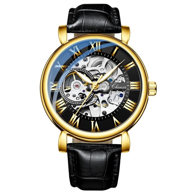 Cheno | Herreur - Gylden sort - watches - {{ product_tags }