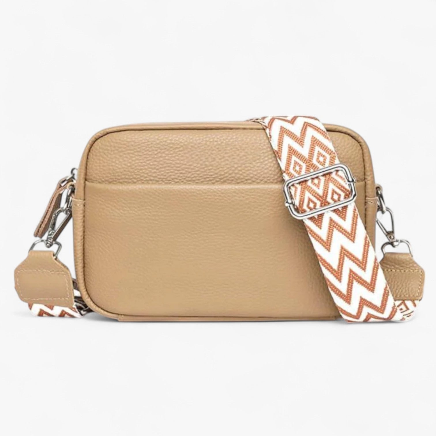 CrossbodyBag™ - Læder Dametaske - Khaki - bags - {{ product_tags }