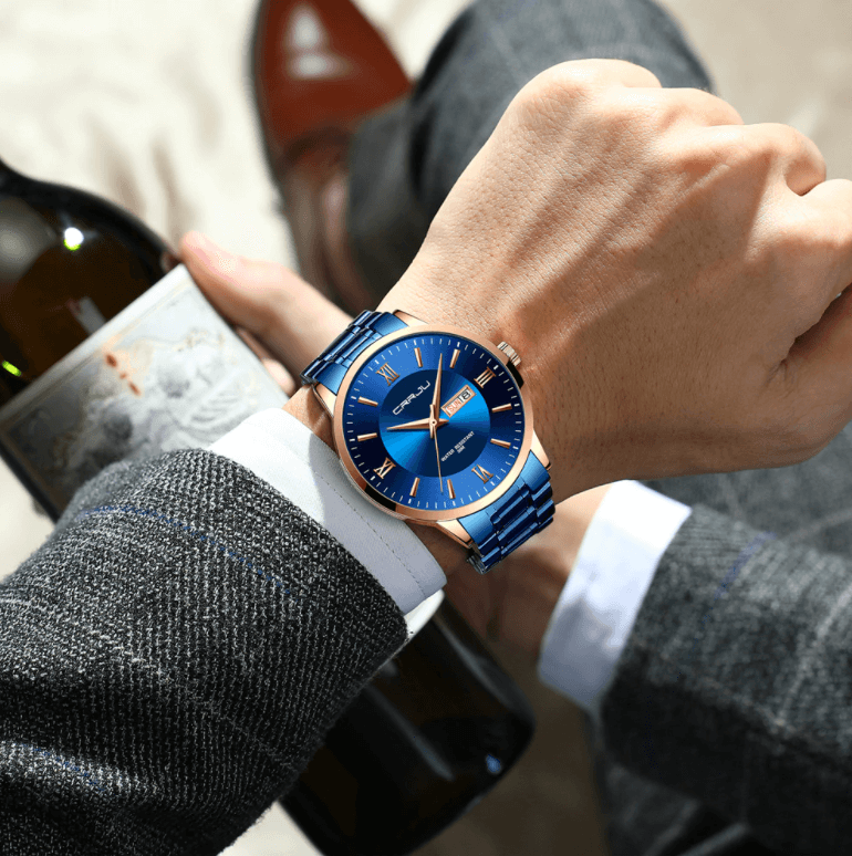 Alma | Herrer sportsur sort - Vandtæt silikonekronograf med dato og stopur - - watches - {{ product_tags }