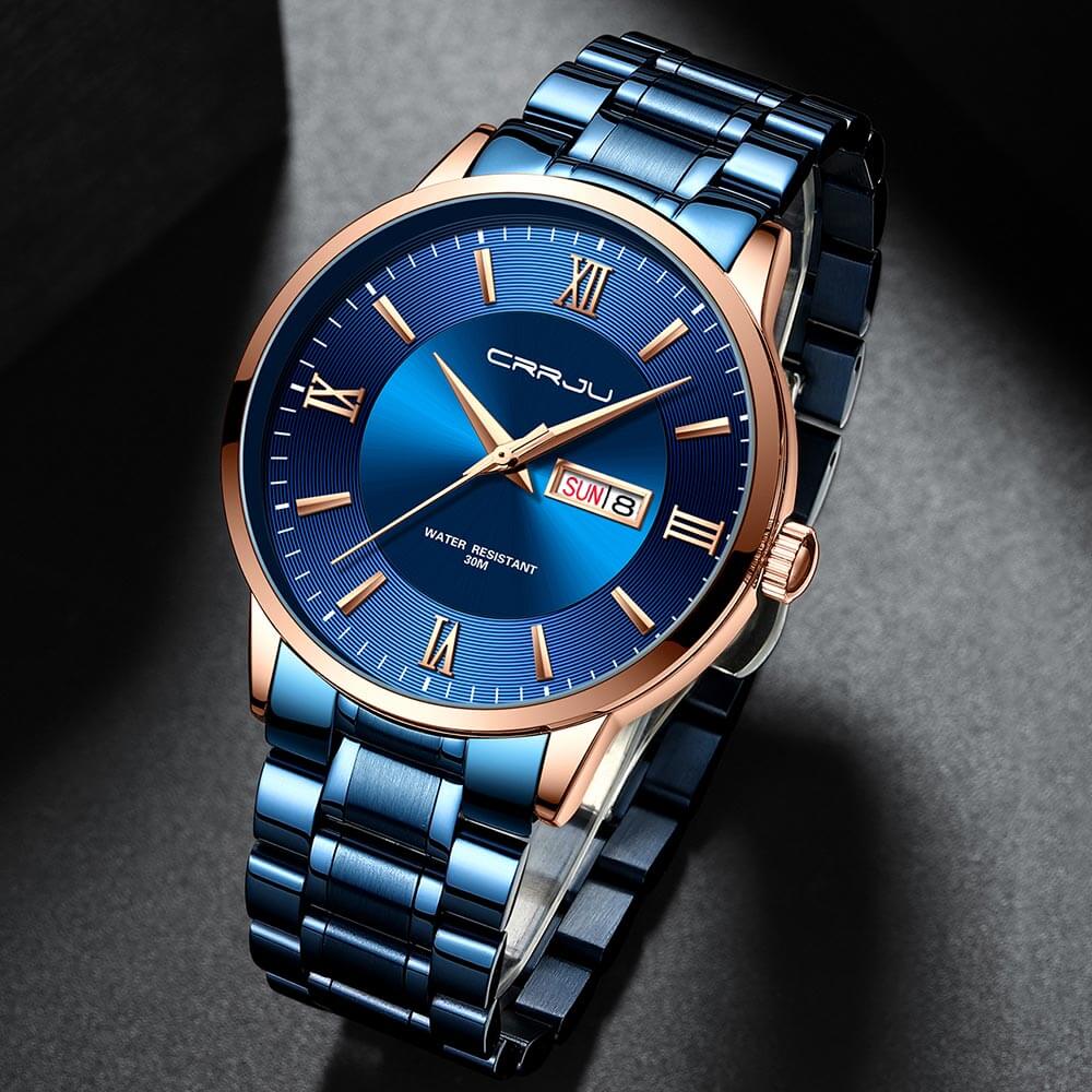 Alma | Herrer sportsur sort - Vandtæt silikonekronograf med dato og stopur - - watches - {{ product_tags }
