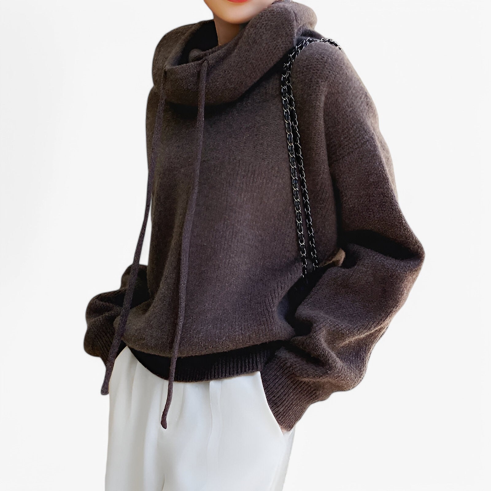 Irene | Striktrøje med høj krave - Elegant og hyggelig - - women's fashion - {{ product_tags }