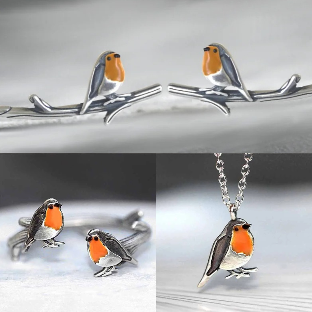Lykkefugl Smykkesaet - Symbol paa Haab - - Jewelry Set - {{ product_tags }