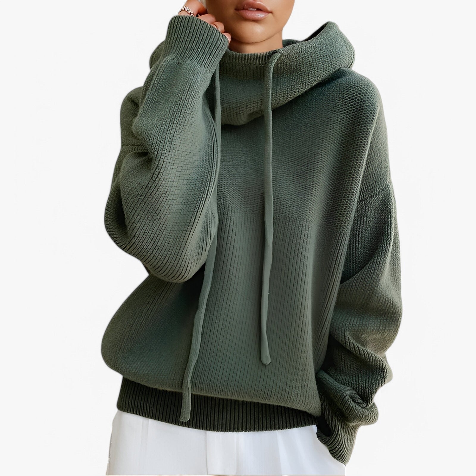 Irene | Striktrøje med høj krave - Elegant og hyggelig - - women's fashion - {{ product_tags }
