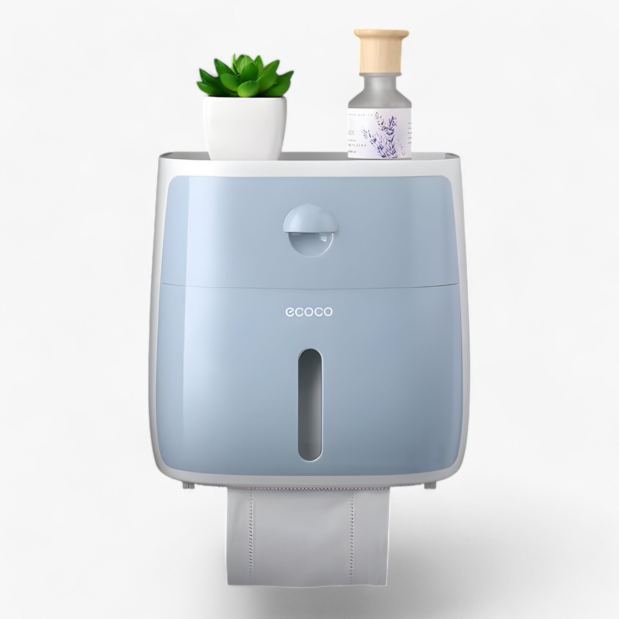 Toalettrulleholder | Vandtæt dispenser - Opbevaringsløsning til badeværelset - D-Blå - house & garden - {{ product_tags }