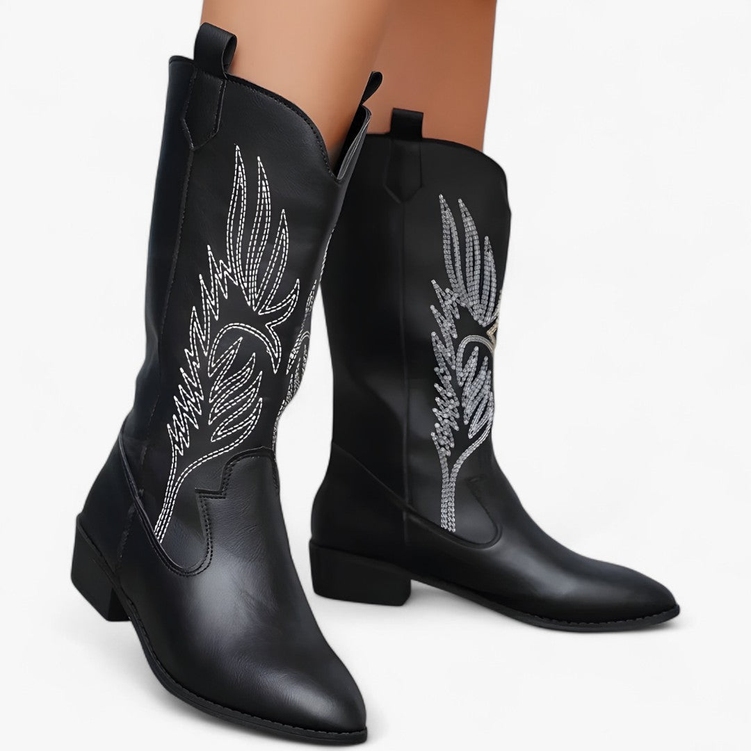 Rosana | Metalliserede cowboystøvler - - Rosana | Metalliserede cowboystøvler - €25 - {{ product_tags }