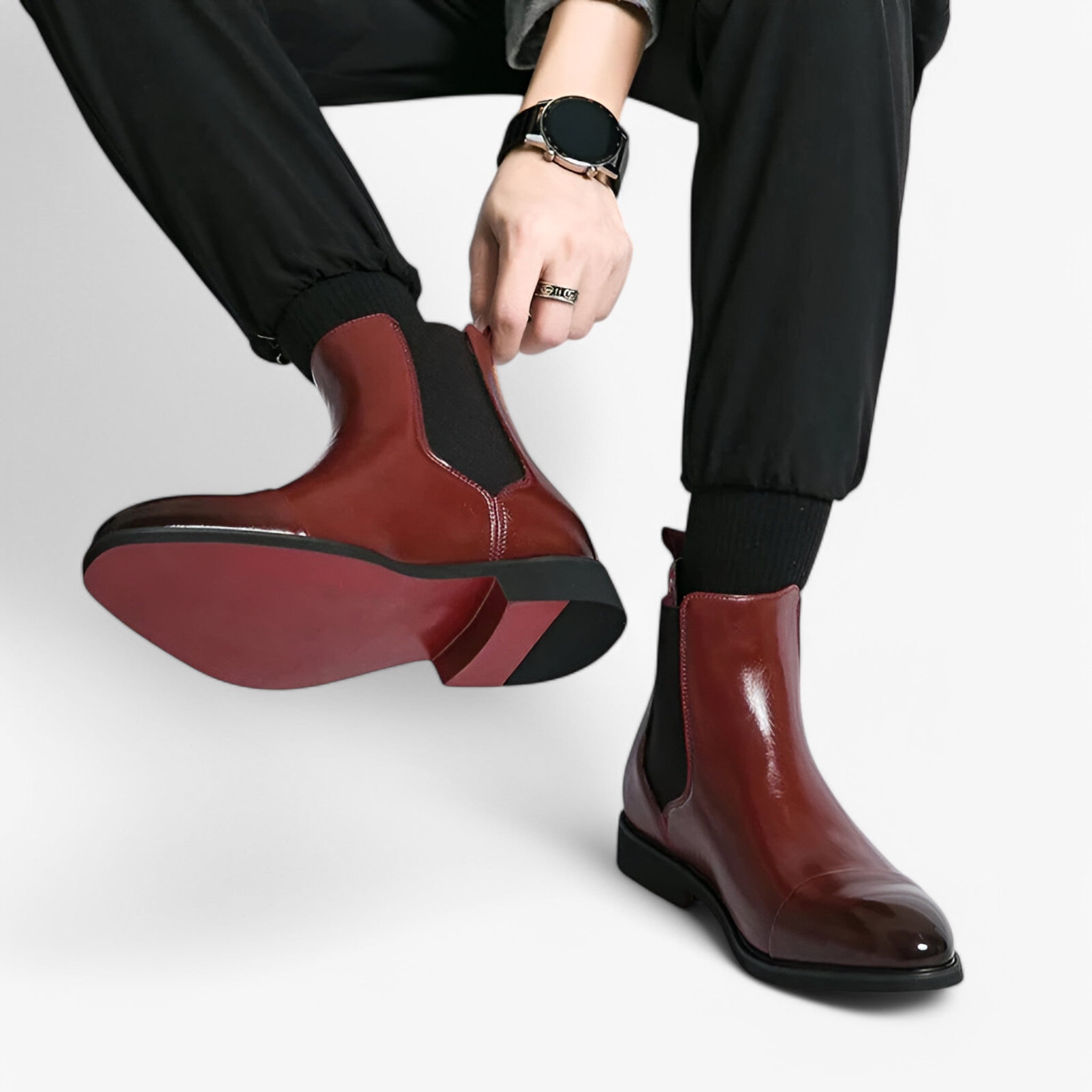 Annibale | Chelsea Boots i Ægte Læder - - Annibale | Chelsea Boots i Ægte Læder- €25 - {{ product_tags }