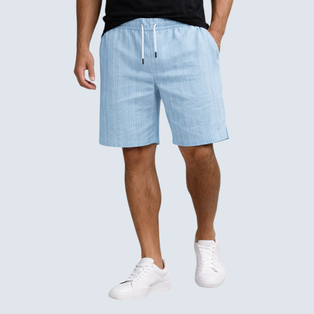 Korte Hør Herrebukser, Regular Fit, Åndbar, Sommer, Casual