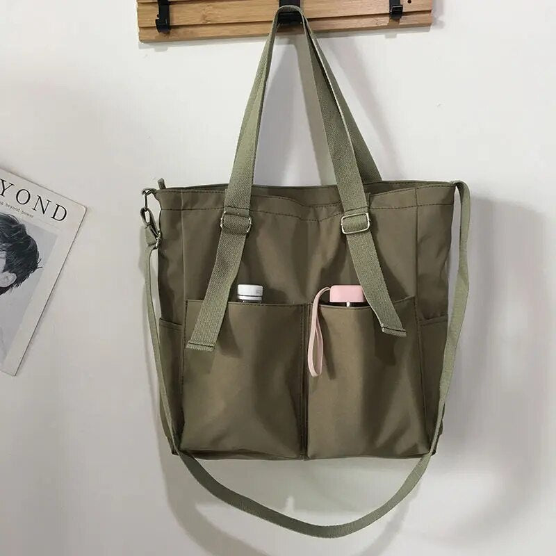Aurelia - Vandtæt stor canvas tas - Grøn - Aurelia - Vandtæt stor canvas tas - €25 - {{ product_tags }