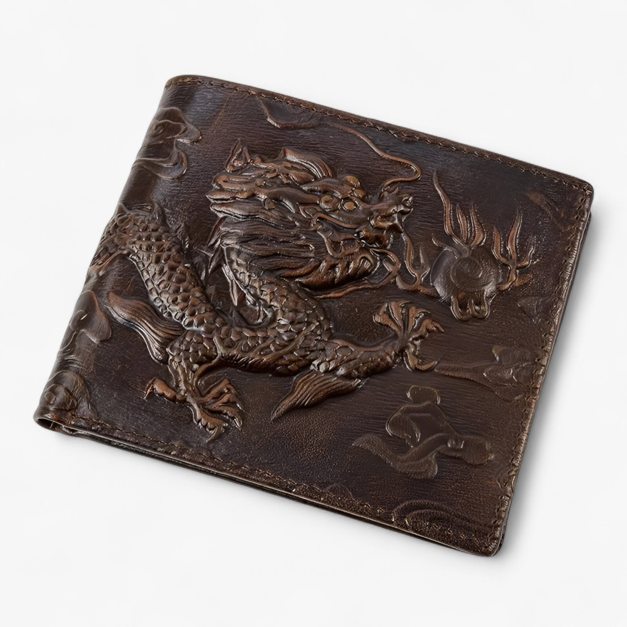 Bifold tegnebog – Vintage og holdbar - dragon-heng - bags - {{ product_tags }