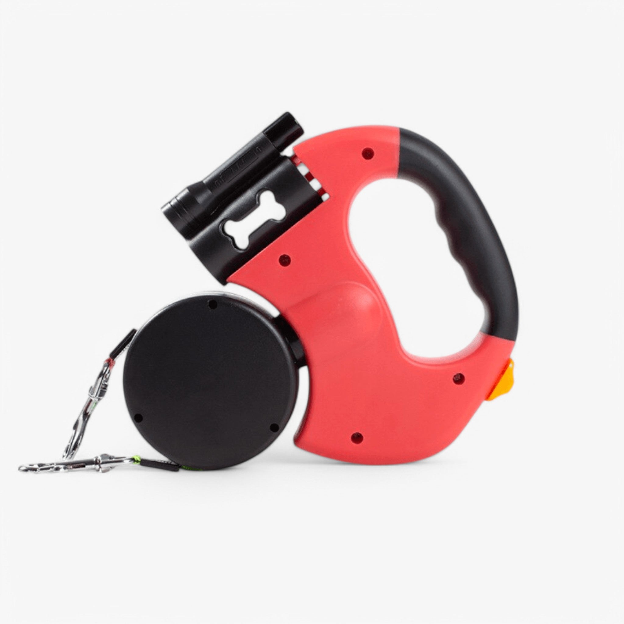 Dobbelt hundesnor - Multifunktionel hundesnor - Rød 40% rabat - other - {{ product_tags }