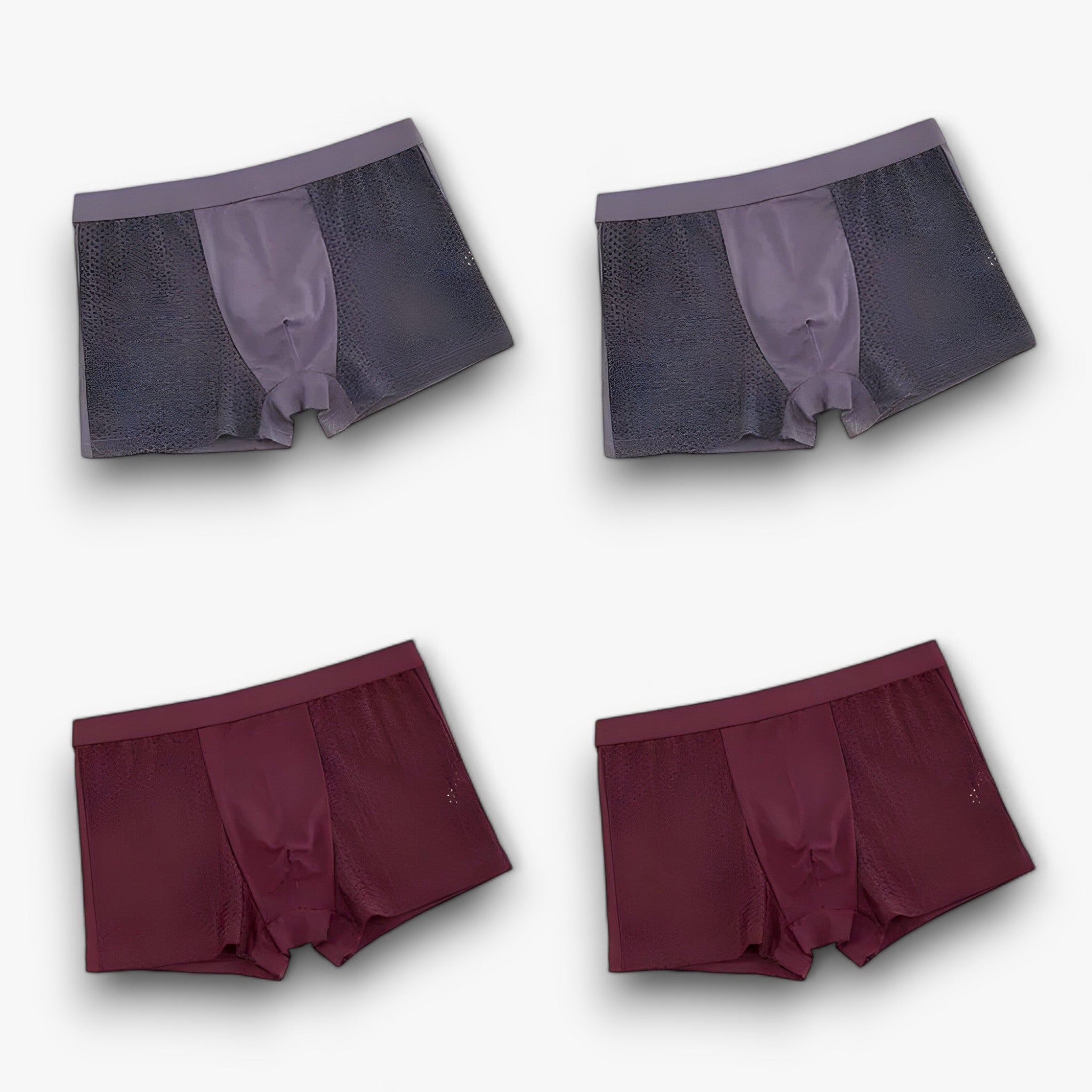 Aiden | Classic Boxer Pants - Boxershorts til mænd med ubesværet appel (4+4 GRATIS) - 2 grå 2 lilla - men's fashion - {{ product_tags }