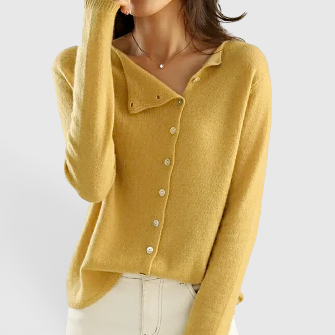 Dame Elegant Uldcardigan - Let Lagvisningsstykke
