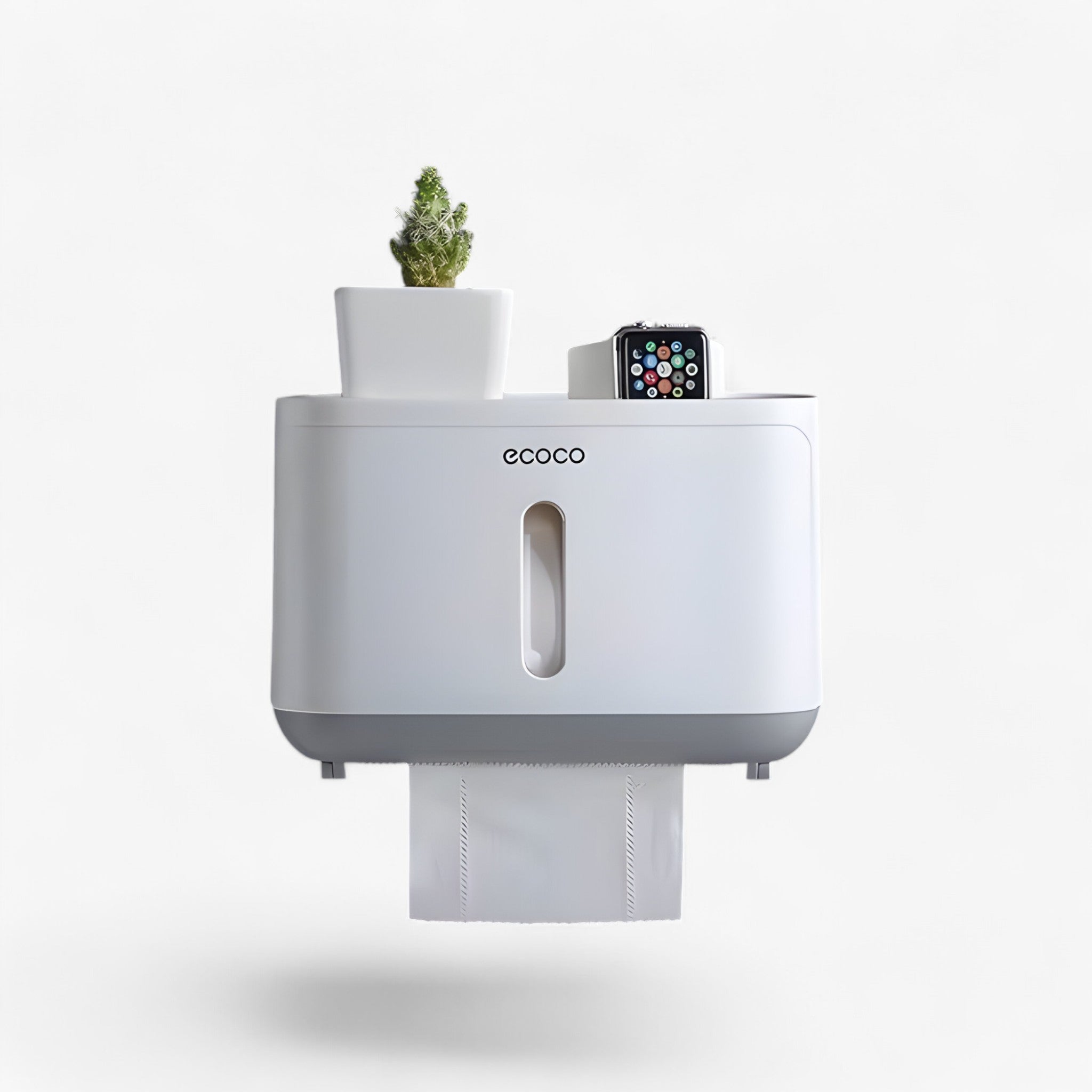 Toalettrulleholder | Vandtæt dispenser - Opbevaringsløsning til badeværelset - E-Grå - house & garden - {{ product_tags }