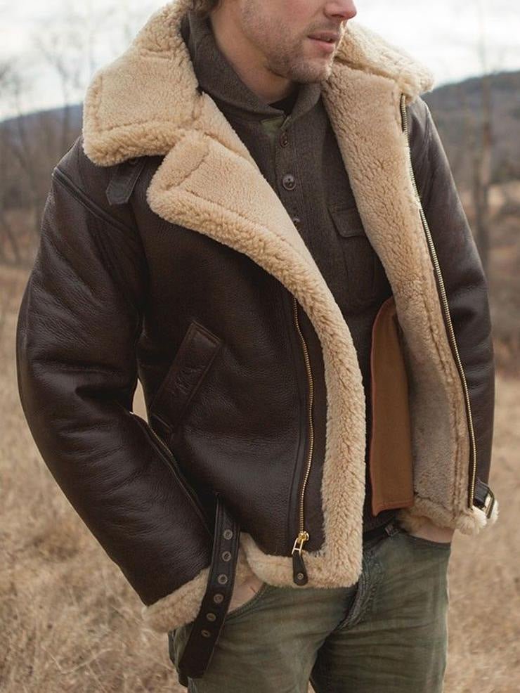 Agnes | Mænd's Signature Sheepskin Læder Jakke