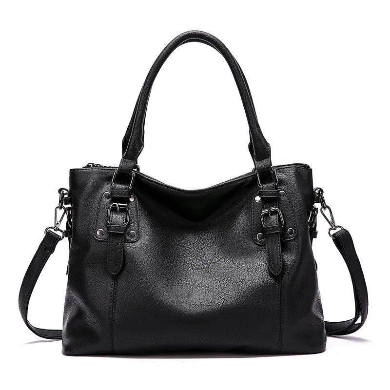 Nouk™ | Chic skuldertaske i læder - Sort - bags - {{ product_tags }