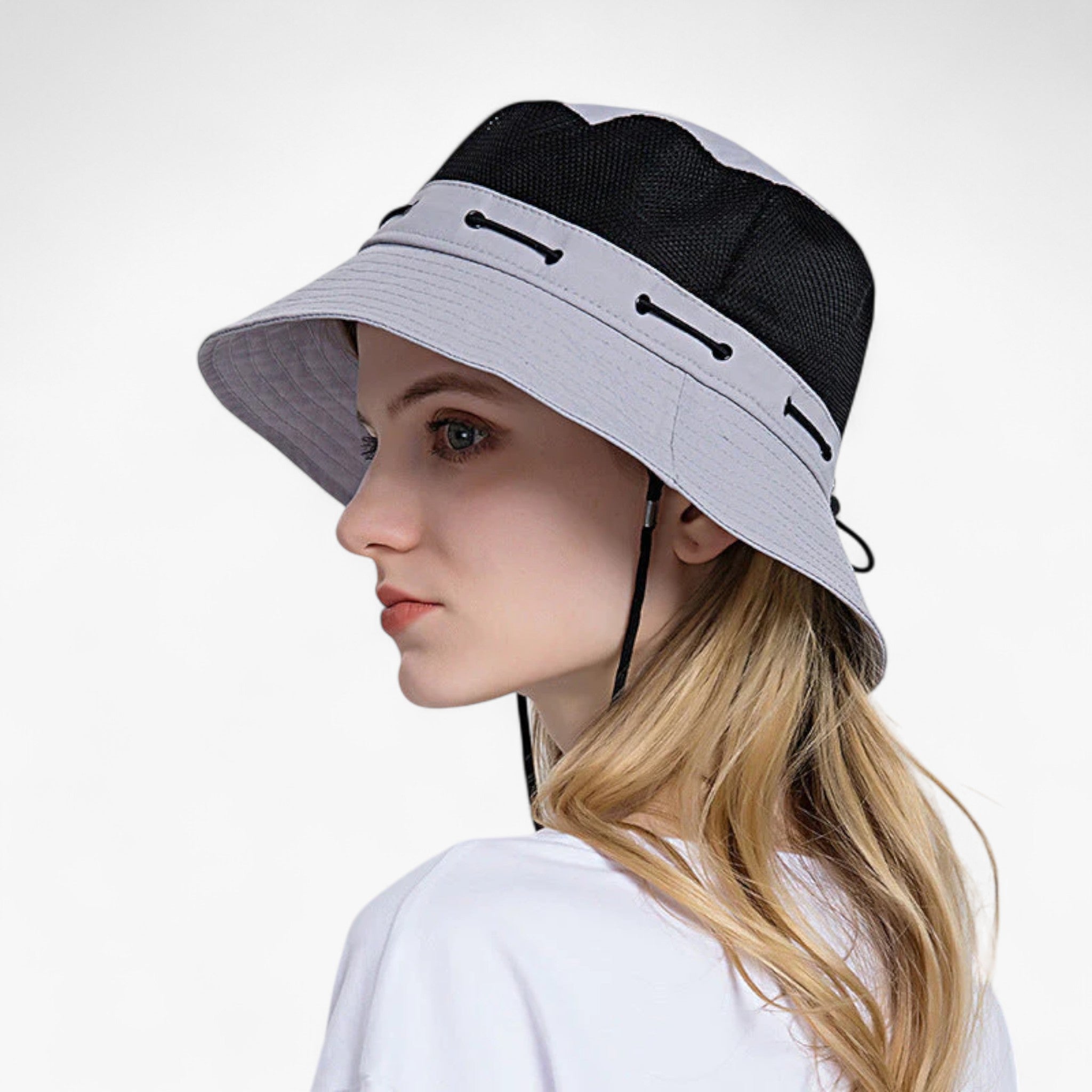 Veala | Åndbar solhat - Sølvgrå - other - {{ product_tags }