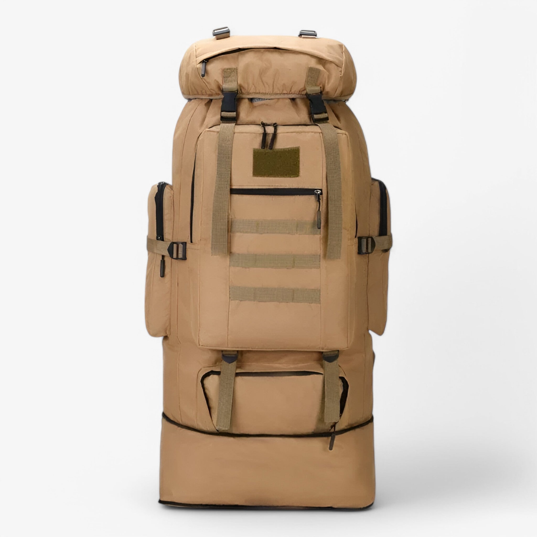 Stor taktisk rygsæk 80L/100L – Vandbestandig og holdbar - Khaki - bags - {{ product_tags }