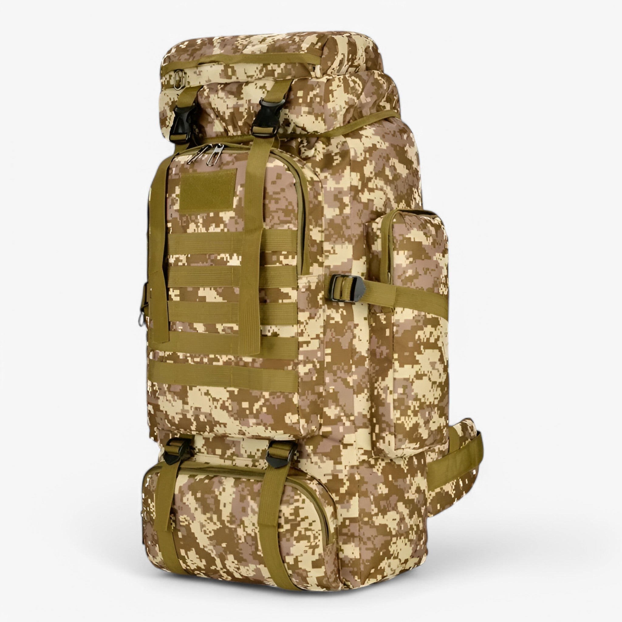 Stor taktisk rygsæk 80L/100L – Vandbestandig og holdbar - Ørkencamouflage - bags - {{ product_tags }