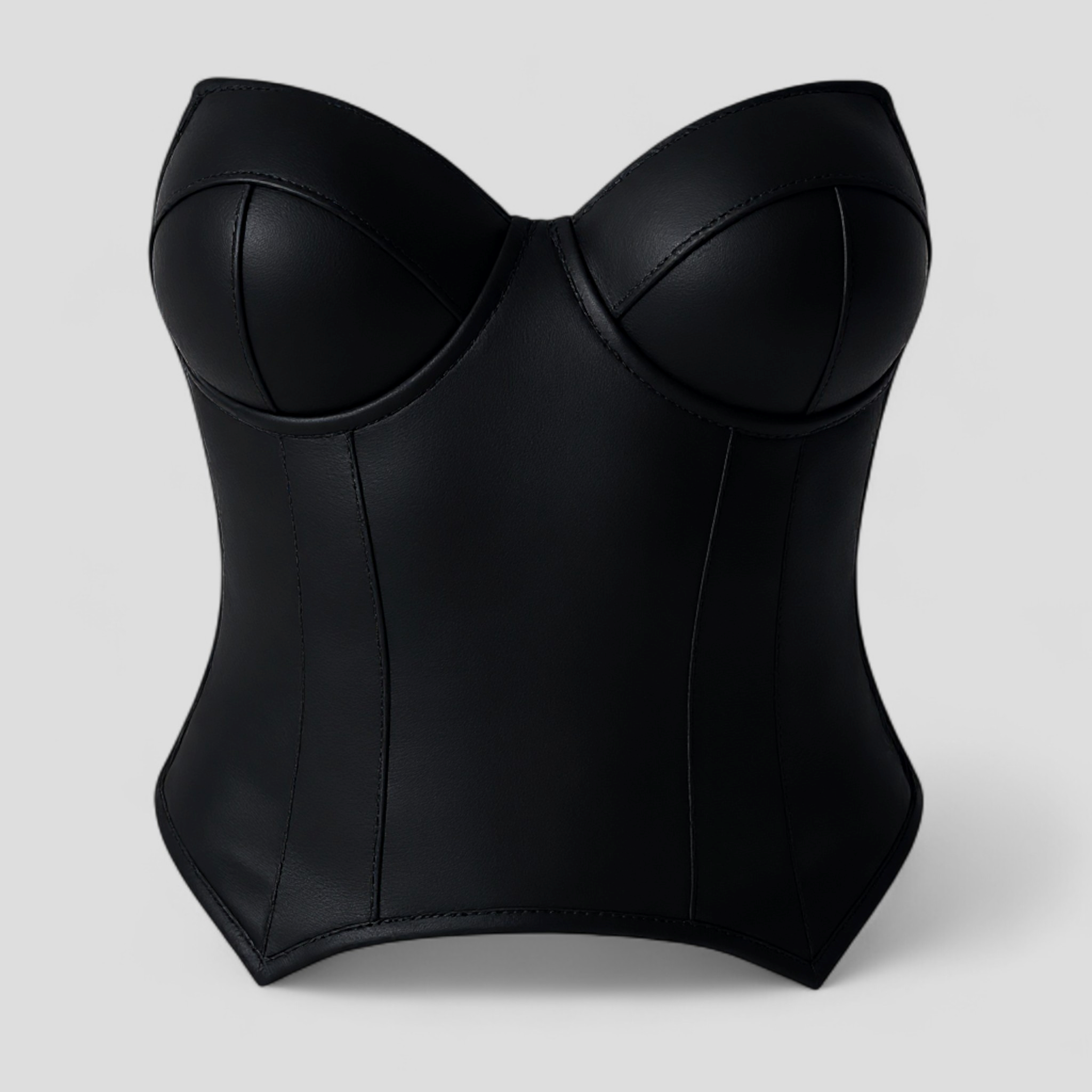 Violette™ - Polyester bustier - Sort - women's fashion - {{ product_tags }