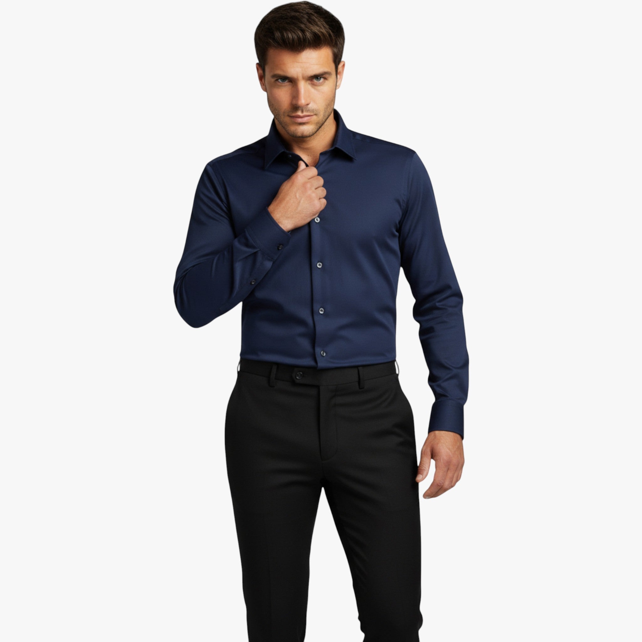 Thomas | Herre Skjorter Flexibel Kontortrøje med Professionelt Look - - Skjorter - {{ product_tags }