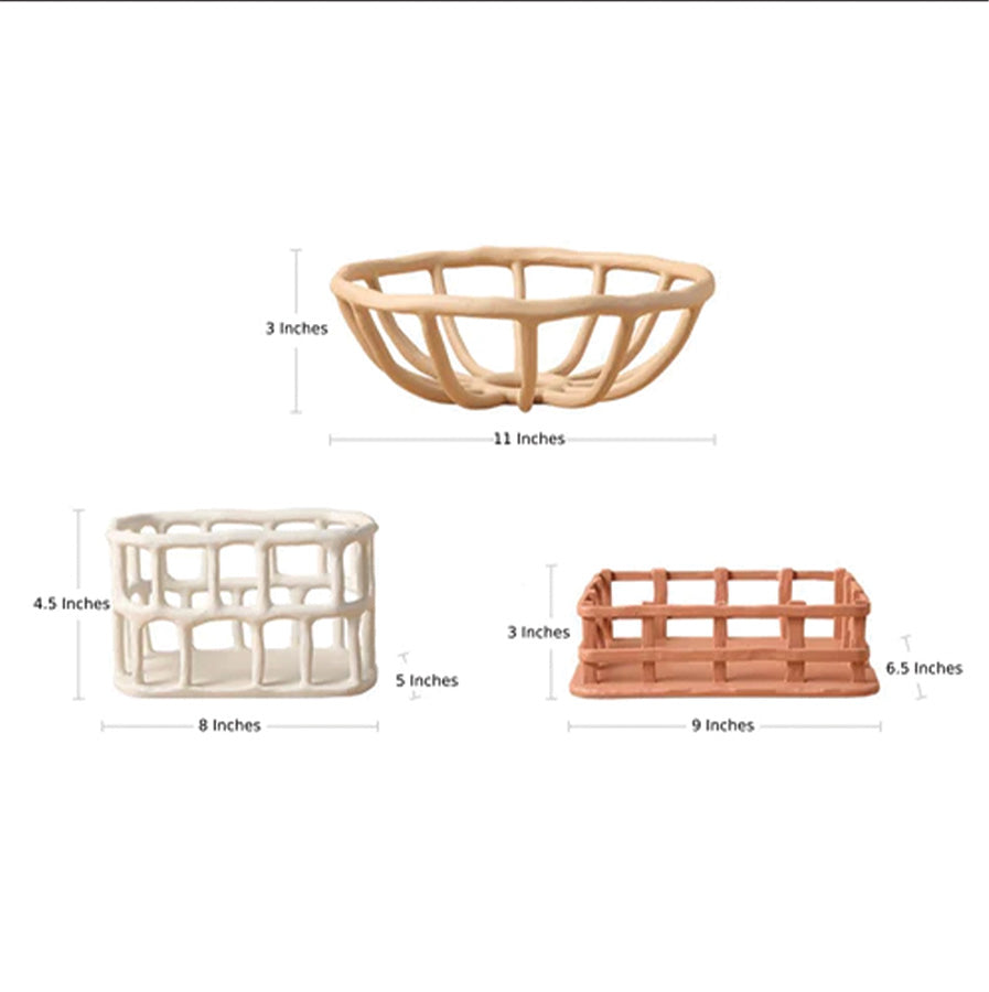 Har resin frugtskål | Skulptureret bakke - Stilren & Funktionel - - house & garden - {{ product_tags }
