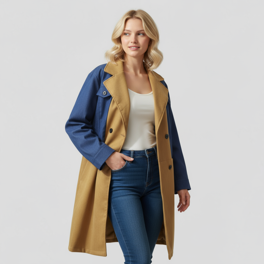 Anette | Dame Elegant Lang Frakke - - Damefrakker og jakker - {{ product_tags }