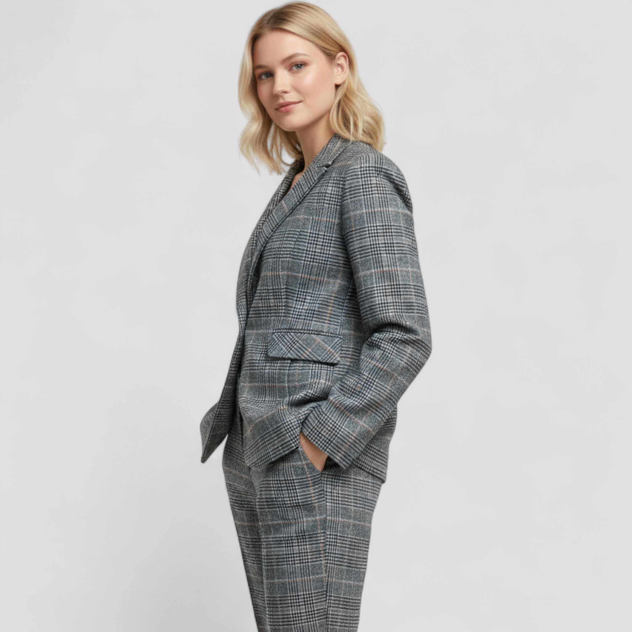 Quin | Blazer Jakke med Mønster - - Blazere - {{ product_tags }