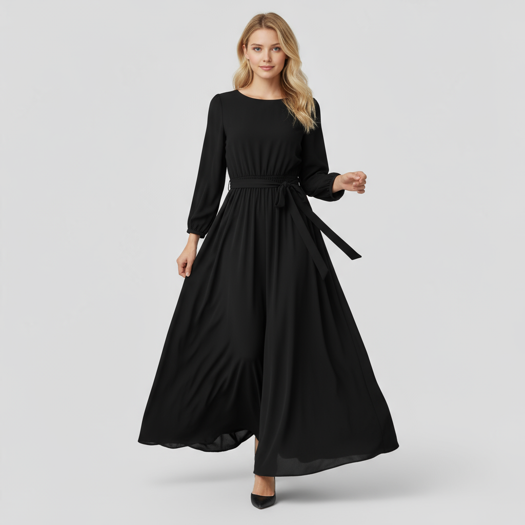 Clara | Elegant Maxikjole med bælte - - Clara | Elegant Maxikjole med bælte- €25 - {{ product_tags }