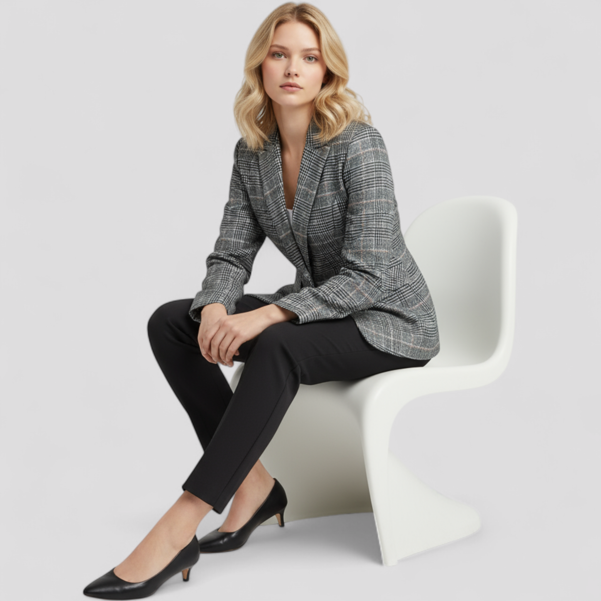 Quin | Blazer Jakke med Mønster - - Blazere - {{ product_tags }