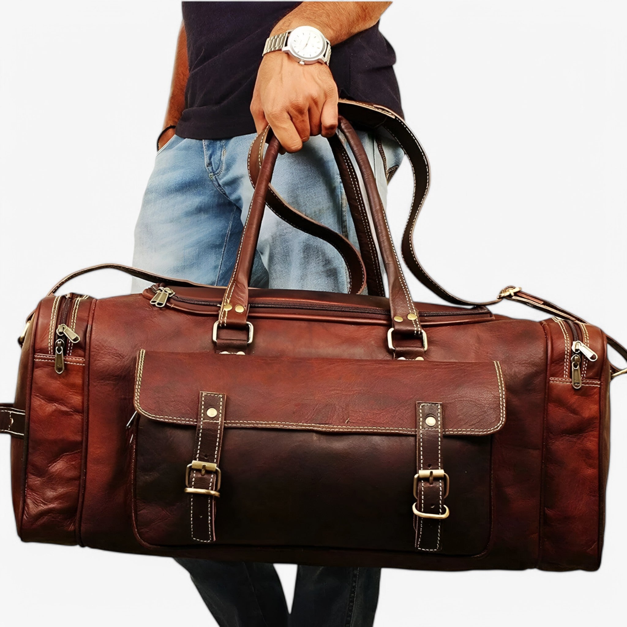 Traveler | Stilfuld og rummelig Weekender Duffle - - bags - {{ product_tags }