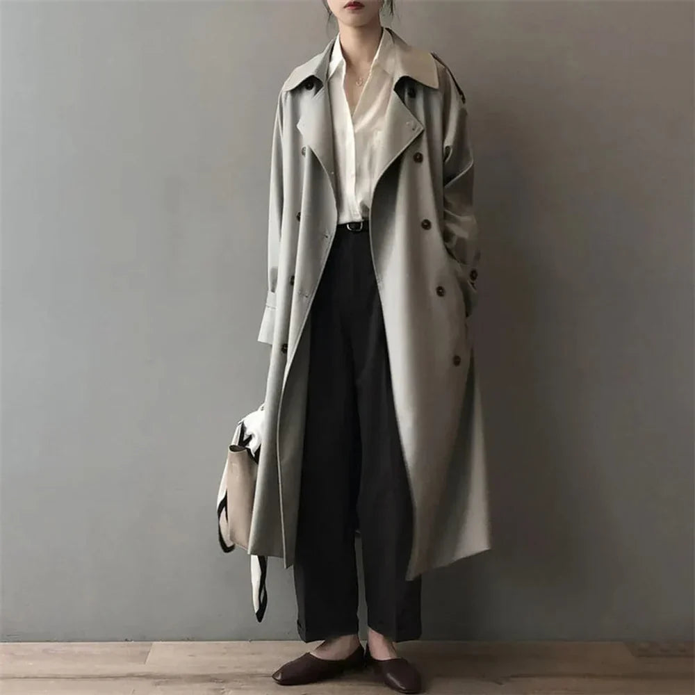 Damelang trenchcoat med revers-krave - - Coat - {{ product_tags }