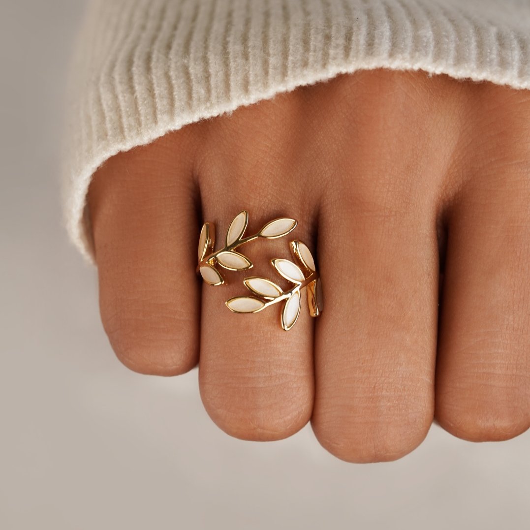 Ring i Guldblad - - watches - {{ product_tags }