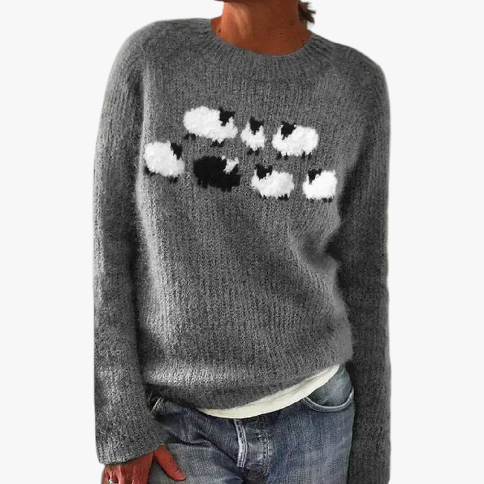 Poppy - Retro Stilfuld og Komfortabel Chik Sweater - - - {{ product_tags }
