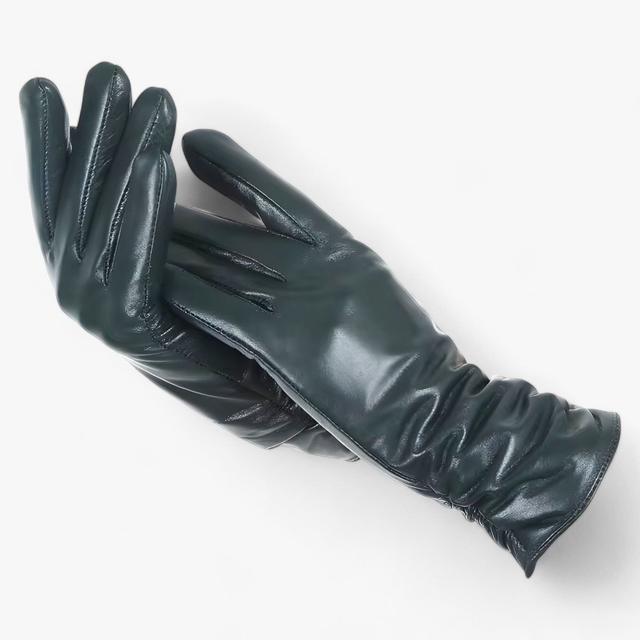 Gia | Skindhandsker til kvinder - Klassisk stil og vinterbeskyttelse - Sortgrøn - Gia | Skindhandsker til kvinder - Klassisk stil og vinterbeskyttelse- €25 - {{ product_tags }