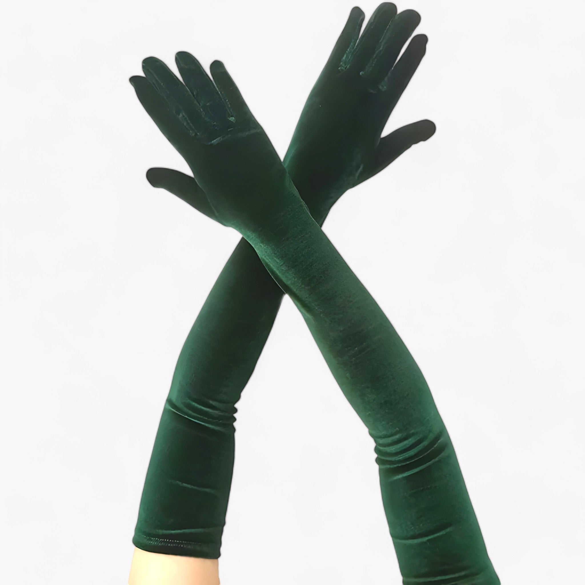 Lily | Fløjlshandsker til kvinder - Elegant retrostil og varme - Grøn 65cm En størrelse - Lily | Fløjlshandsker til kvinder - Elegant retrostil og varme- €25 - {{ product_tags }
