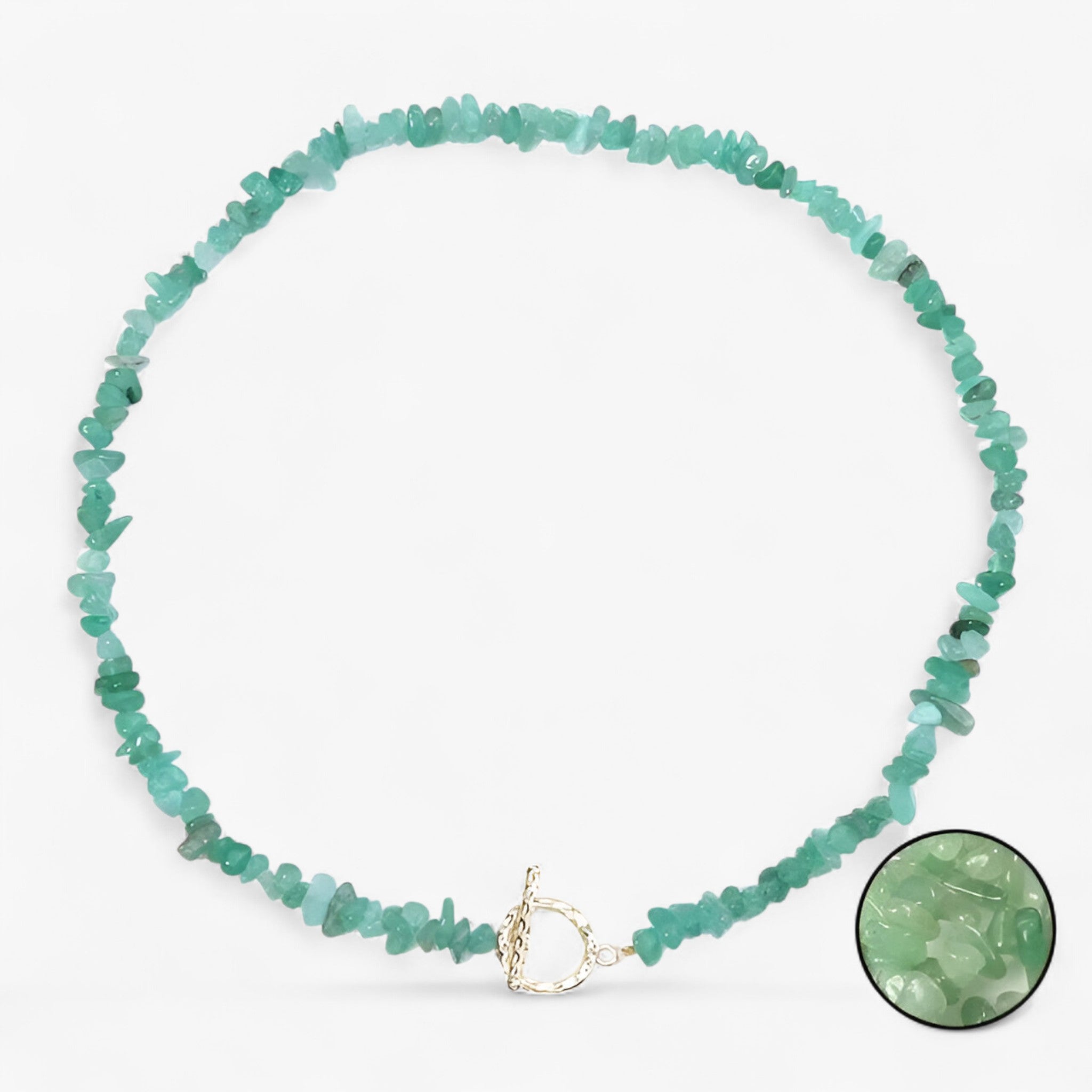 Bohemisk halssmykke med semipræcieuse sten, naturlige sten og stenperler - Aventurin - Bohemisk halssmykke med semipræcieuse sten, naturlige sten og stenperler - €25 - {{ product_tags }