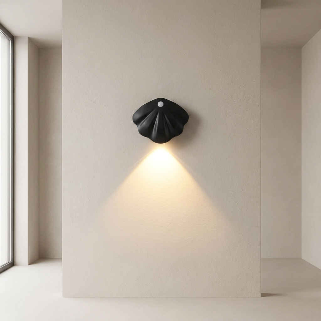 Bevægelsessensor Lys – Muslingedesign, USB Genopladelig