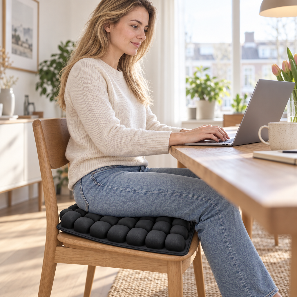 Oppustelig Sædepude - Ergonomisk Luftpude med 36 Luftceller - - Meubelen > Stoelaccessoires - {{ product_tags }