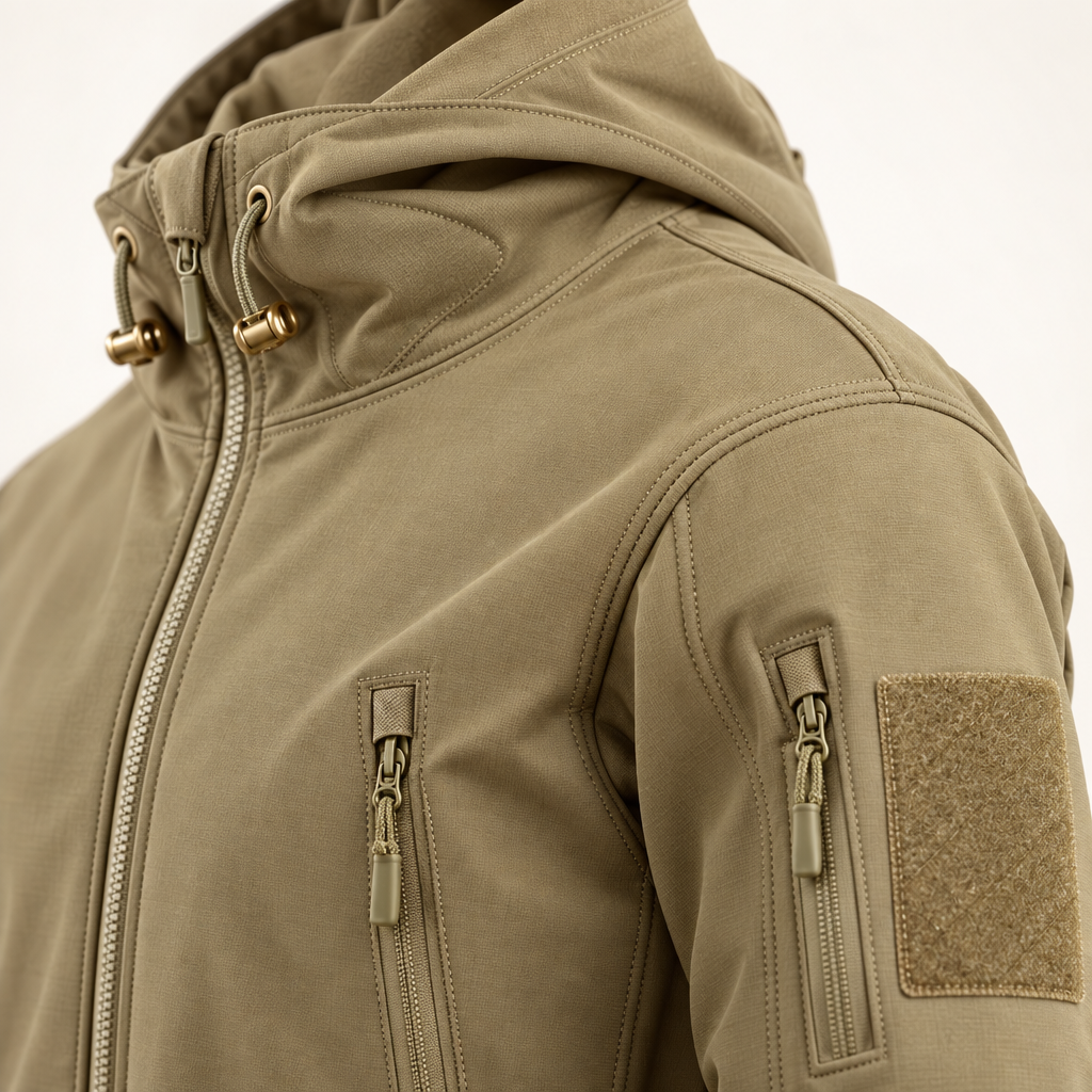 Herre Outdoor Sæt - Vatteret Vinterjakke med Hætte og Cargobukser - - Kleding en accessoires > Kleding > Kledingsets - {{ product_tags }