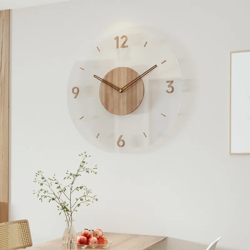 Minimalistisk Træ Vægur – Rent Design, Bestseller