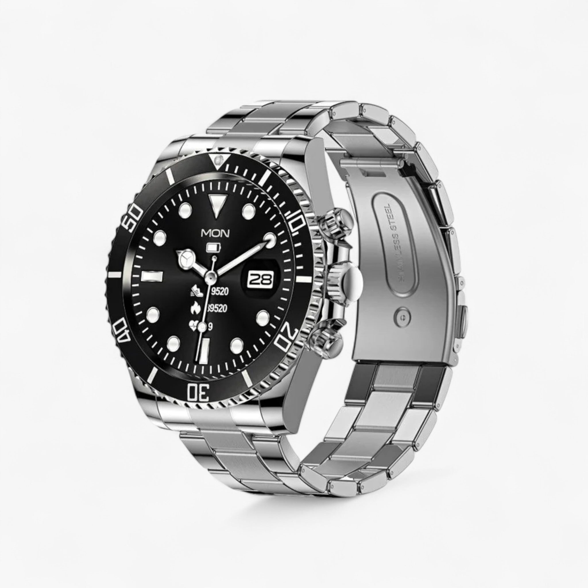 Hulk™ Smartwatch - Elegant med pulsmåler - Sort - watches - {{ product_tags }