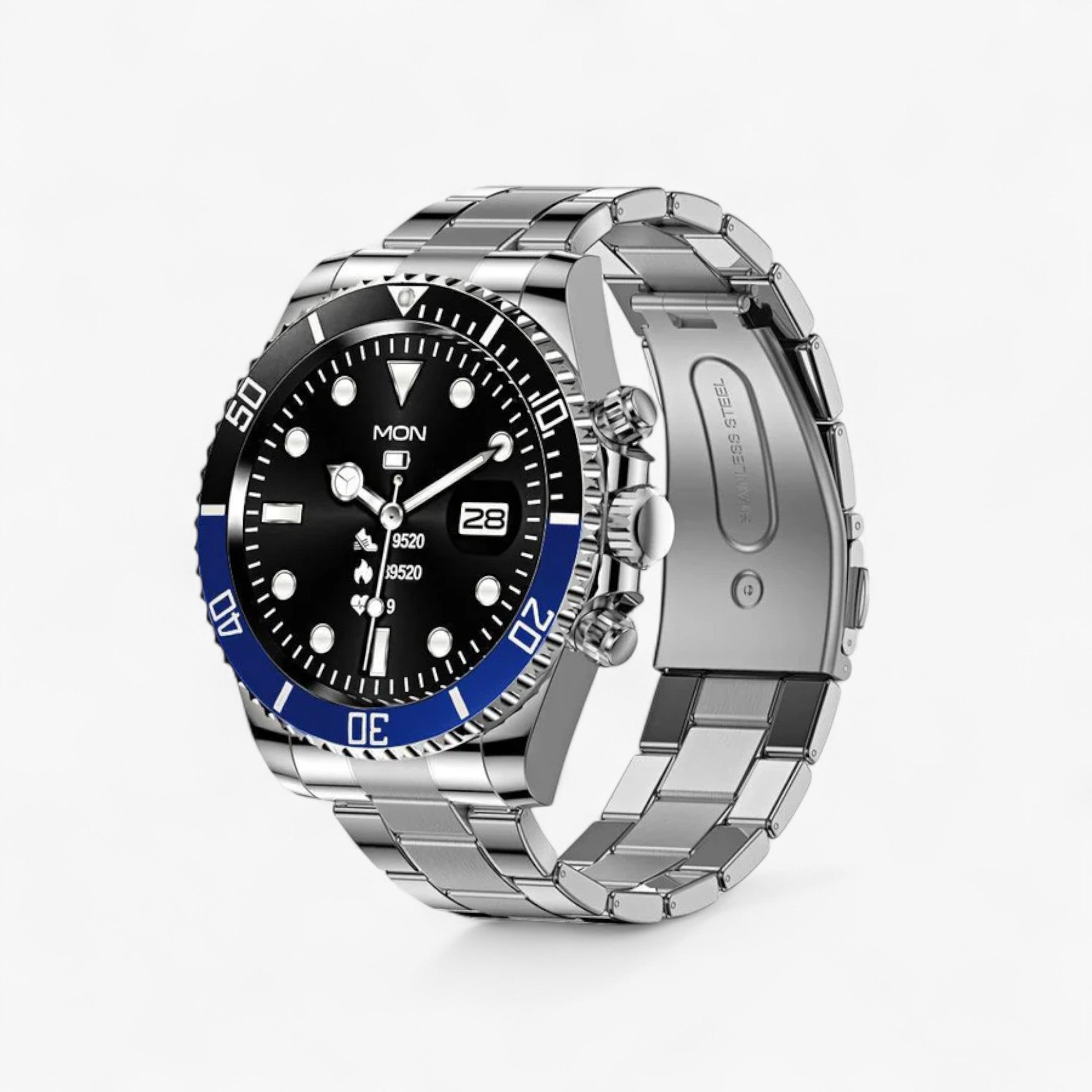 Hulk™ Smartwatch - Elegant med pulsmåler - Sort Blå - watches - {{ product_tags }